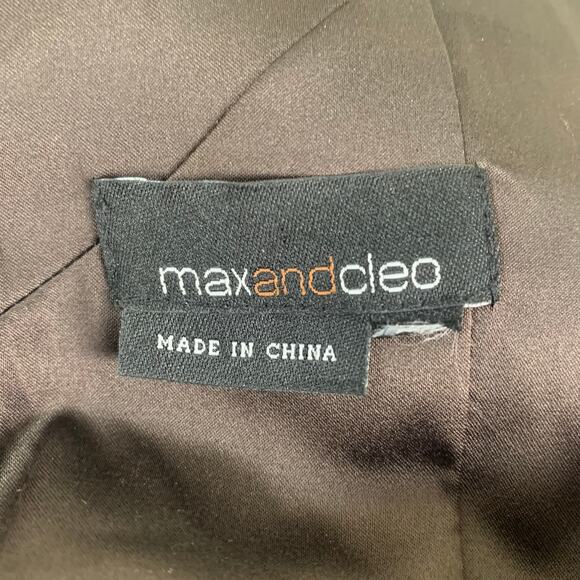 Vintage Y2K Stretch Satin Mini Cocktail Dress Chocolate Brown Formal Flattering - Picture 12 of 13